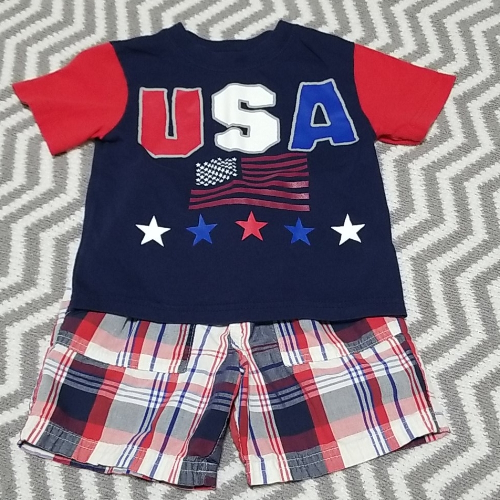 USA Shirt and Shorts Set